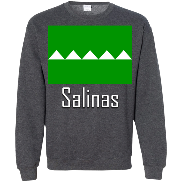 Salinas Flag G180 Gildan Crewneck Pullover Sweatshirt  8 oz. - PR FLAGS UP