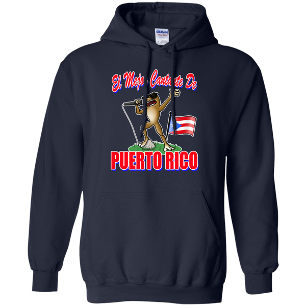 El Mejor Cantante Pullover Hoodie 8 oz - PR FLAGS UP