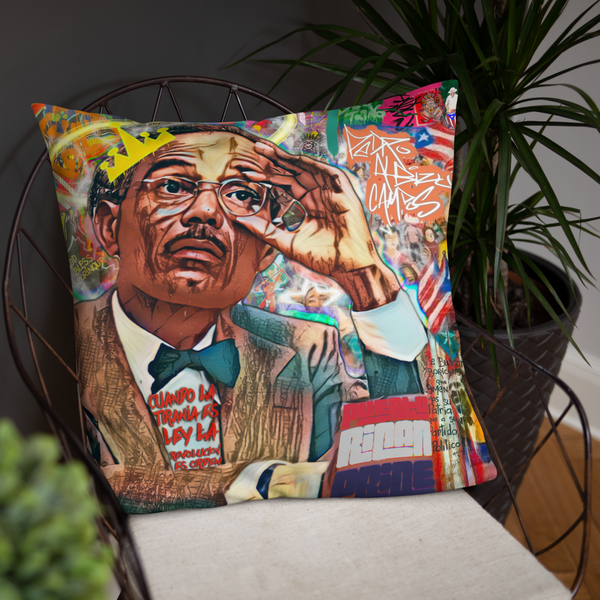 Pedro Albizu Campos Art Basic Pillow