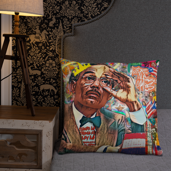 Pedro Albizu Campos Art Basic Pillow