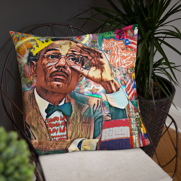 Pedro Albizu Campos Art Basic Pillow