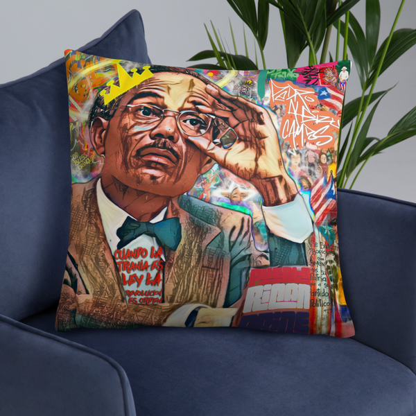 Pedro Albizu Campos Art Basic Pillow