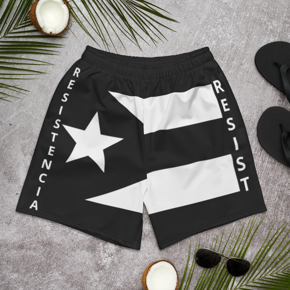 Resistencia Black Flag Men's Athletic Long Shorts