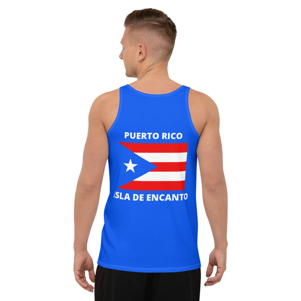 Puerto Rico Blue Flag Unisex Tank Top