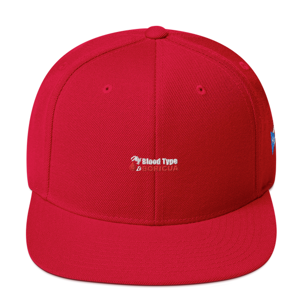 My BloodType is Boricua Snapback Hat