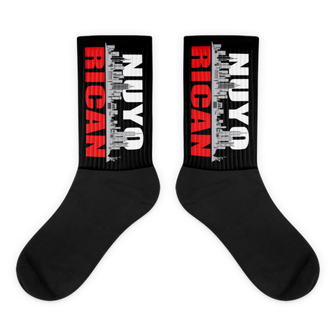 NuyoRican Black socks - PR FLAGS UP