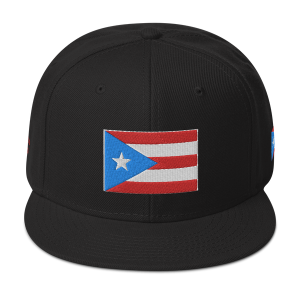 PR Light Blue Flag Snapback Hat