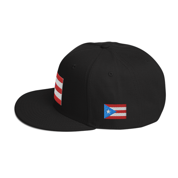 PR Light Blue Flag Snapback Hat