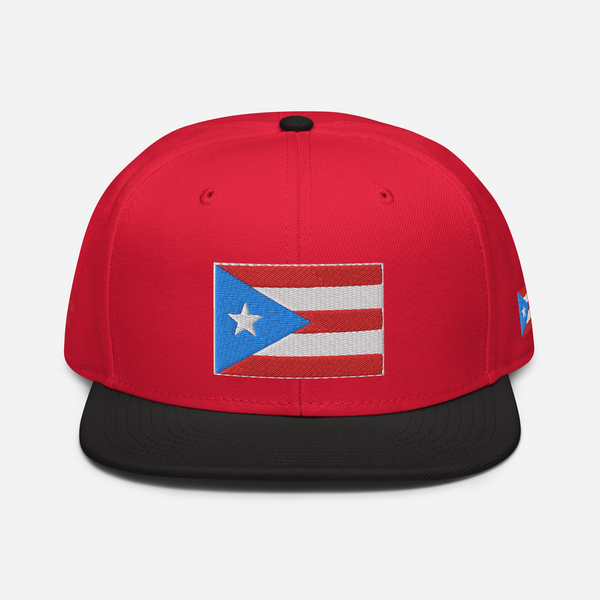 PR Light Blue Flag Snapback Hat