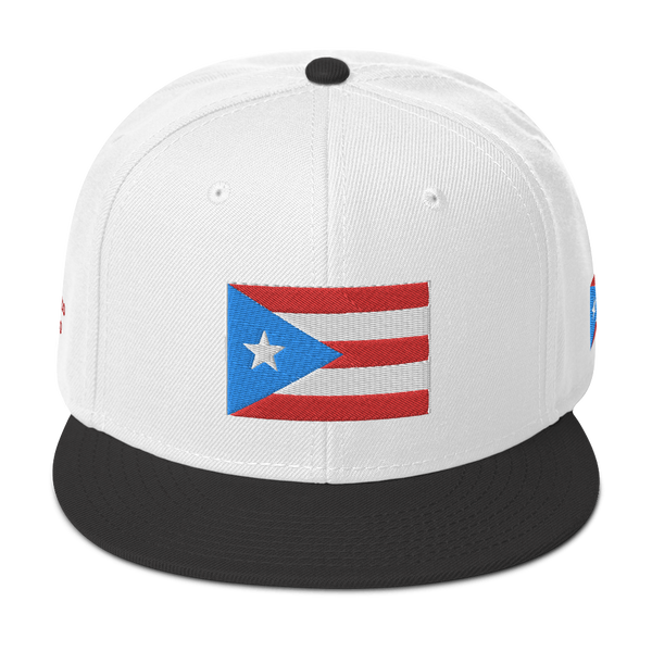 PR Light Blue Flag Snapback Hat