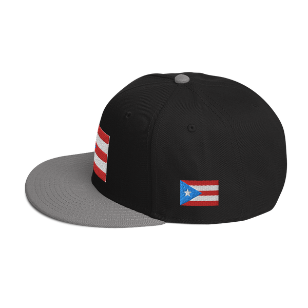 PR Light Blue Flag Snapback Hat
