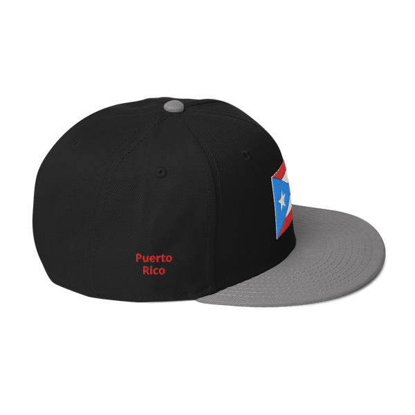 PR Light Blue Flag Snapback Hat