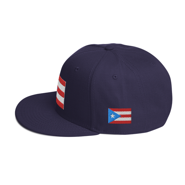 PR Light Blue Flag Snapback Hat