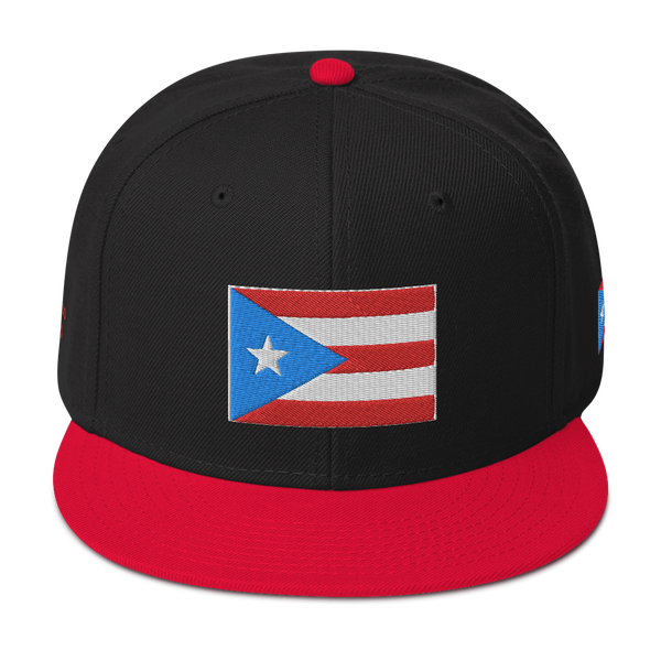 PR Light Blue Flag Snapback Hat
