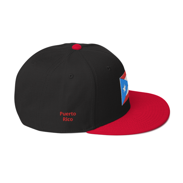 PR Light Blue Flag Snapback Hat