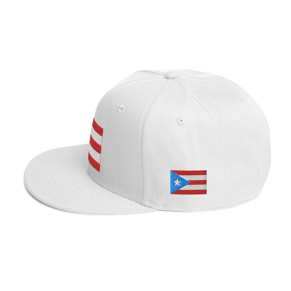 PR Light Blue Flag Snapback Hat