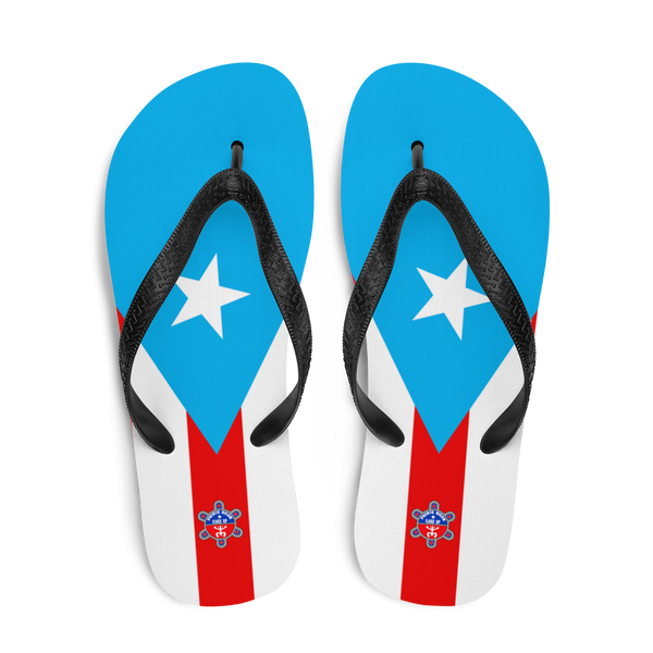 Puerto Rico Light Blue Flag Flip-Flops