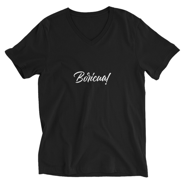 Boricua Unisex Short Sleeve V-Neck T-Shirt