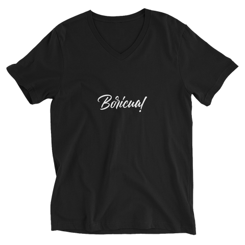 Boricua Unisex Short Sleeve V-Neck T-Shirt